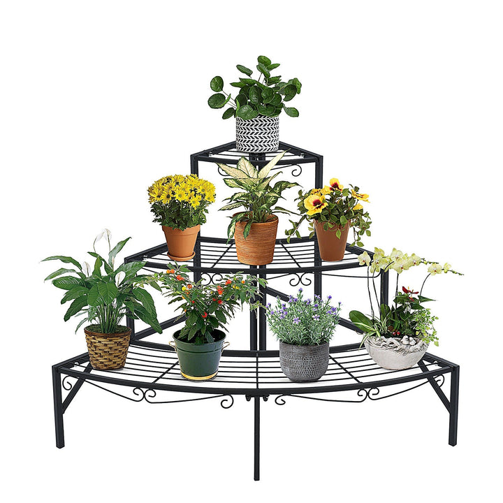 3 Tier Plant Stand Flower Pot Rack Corner Shelf Display Holder For IndoorOutdoor - RAZANSY