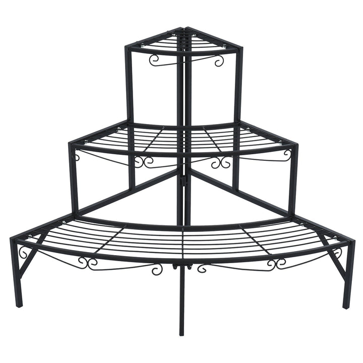 3 Tier Plant Stand Flower Pot Rack Corner Shelf Display Holder For IndoorOutdoor - RAZANSY