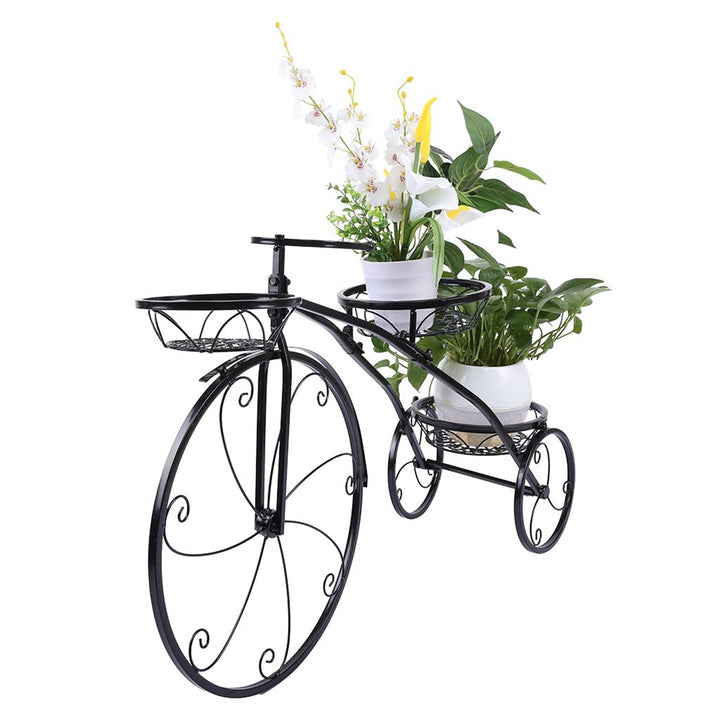 Dreirad Plant Stand Blumentopf Warenkorb Halter Ideal Für Home Garten Und Terrasse - RAZANSY