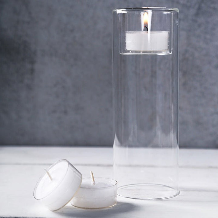 European Style Romantic Candlelight Dinner With Glass Candle Holder - RAZANSY