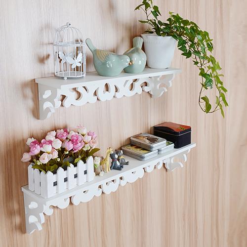 Wall-Mounted Wooden Plant Stand