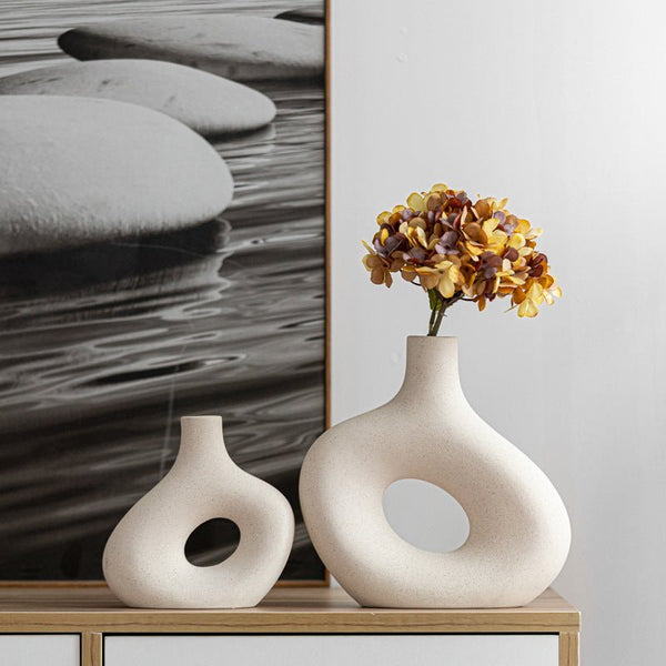 Hand-Painted Ceramic Vases