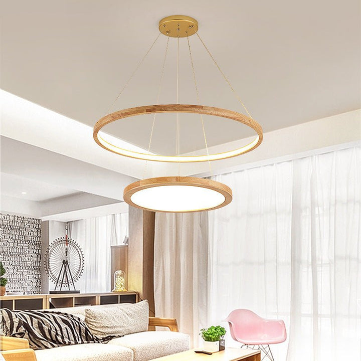 Log Japanese Living Room Tea Room Chandelier - RAZANSY