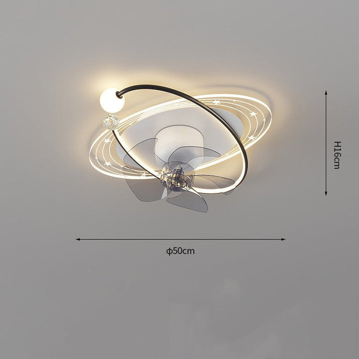 Rotating Head Shaking Silent Living Room Fan Light - RAZANSY