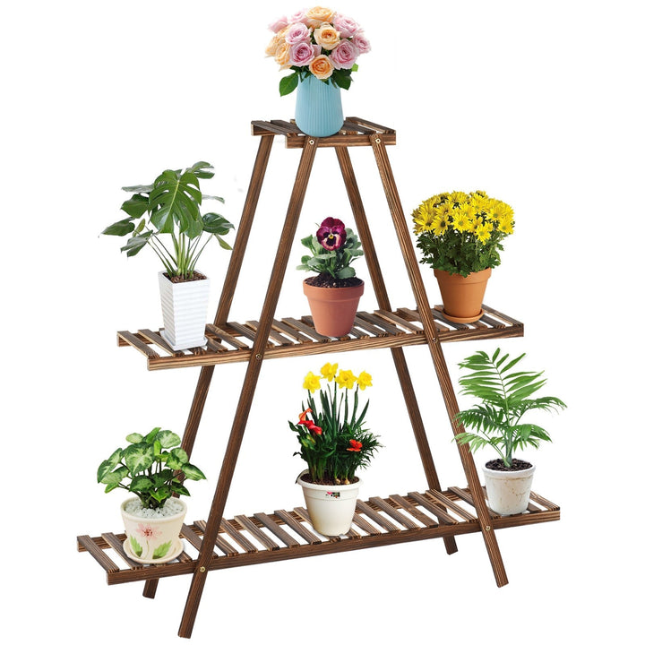 Rustic-A-Frame Plant Stand - RAZANSY