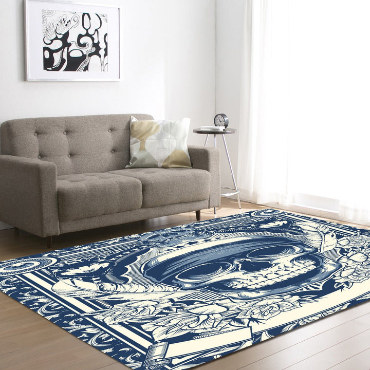 Skull head living room carpet - RAZANSY