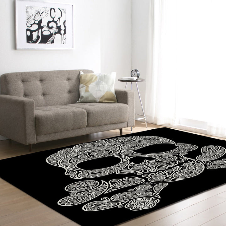 Skull head living room carpet - RAZANSY