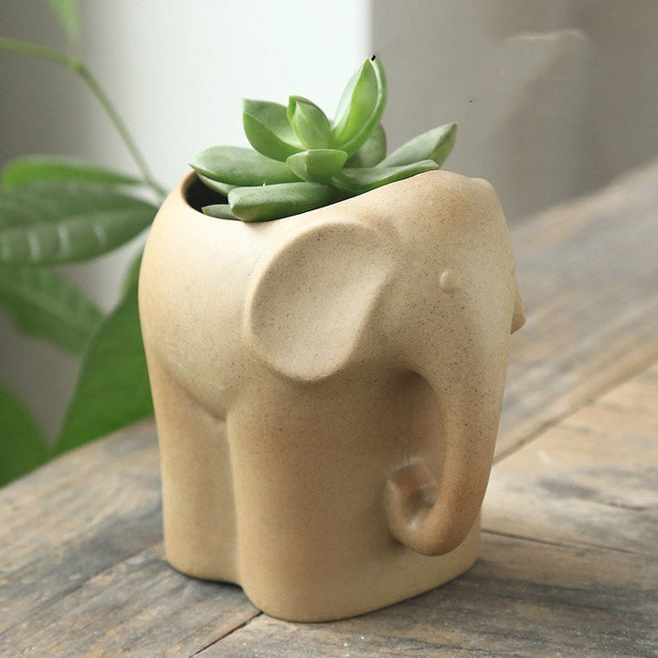 Stoneware potted plant - RAZANSY