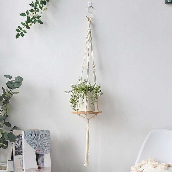 Tassel Leaf Woven Tapestry Rack Decoration Storage - RAZANSY