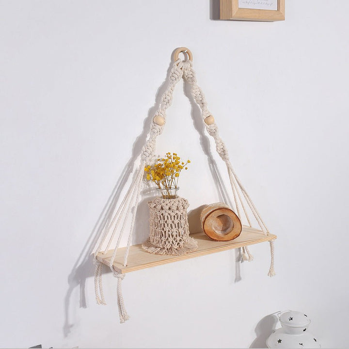 Tassel Leaf Woven Tapestry Rack Decoration Storage - RAZANSY