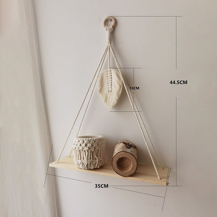 Tassel Leaf Woven Tapestry Rack Decoration Storage - RAZANSY