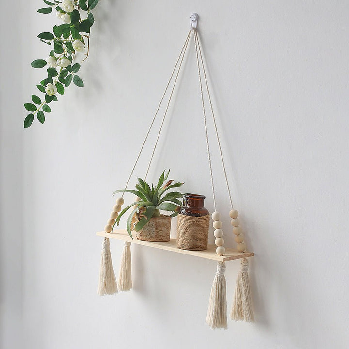 Tassel Leaf Woven Tapestry Rack Decoration Storage - RAZANSY