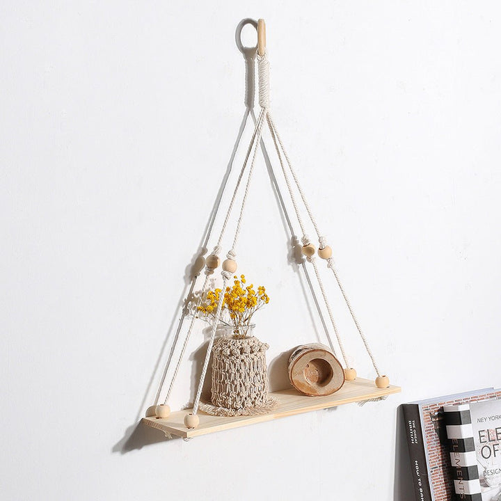 Tassel Leaf Woven Tapestry Rack Decoration Storage - RAZANSY