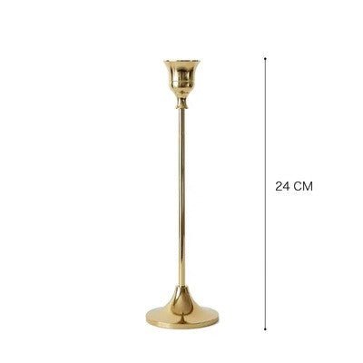 Vintage golden candle holder - RAZANSY