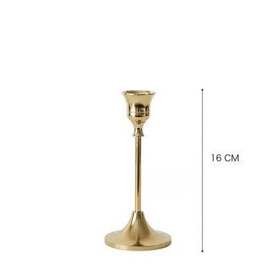 Vintage golden candle holder - RAZANSY